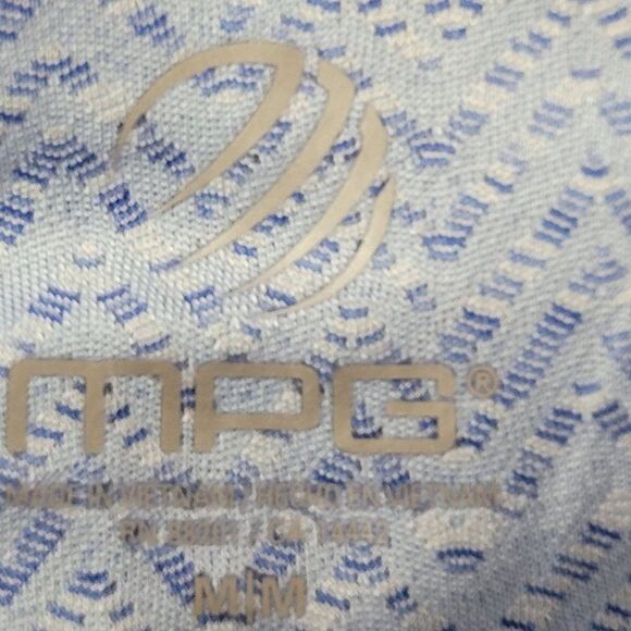 MPG Activewear Skirt M Baby Blue Print Stretch High Low Aline Pockets Athletic - Picture 8 of 10